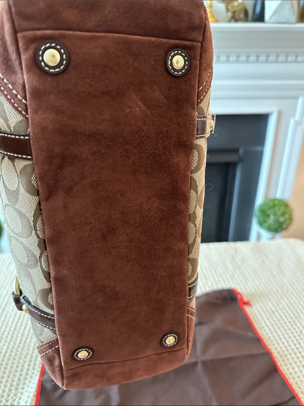 NW paperwork Y2K an authentic vintage Coach Gallery Signature Tote - Picture 6 of 11
